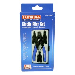 Faithfull Circlip Pliers Set 5 Piece