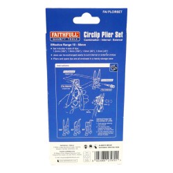 Faithfull Circlip Pliers Set 5 Piece