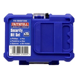 Faithfull Security Bit Set Quick Change 25 Piece