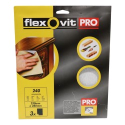 Flexovit Finishing Sheets Fine 3 Pack