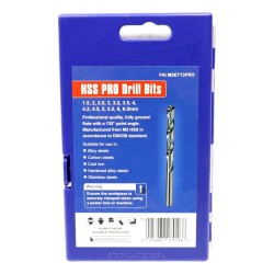 Faithfull HSS Drill Bit Set 13 Piece 1.5mm - 6.5mm