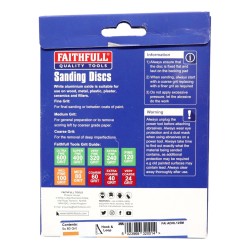 Faithfull Orbital Sanding Discs 5 Pack