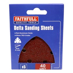 Faithfull Delta Sanding Discs 5 Pack