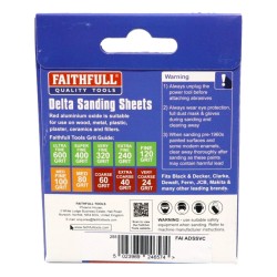 Faithfull Delta Sanding Discs 5 Pack