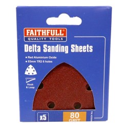 Faithfull Delta Sanding Discs 5 Pack