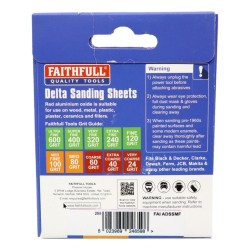 Faithfull Delta Sanding Discs 5 Pack