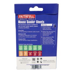 Faithfull Mouse Sanding Sheets 5 Pack