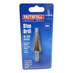 Faithfull Step Drill 6 - 20mm