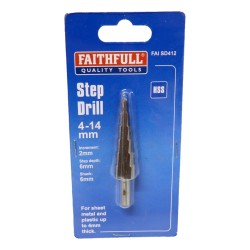 Faithfull Step Drill 4-14mm