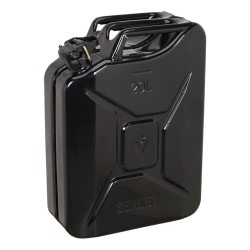 Faithfull Jerry Can Metal Black 20 Litre