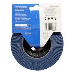 Faithfull Jumbo Abrasive Flap Disc 125mm x 22mm