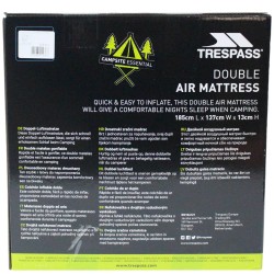 Trespass Blimp Duo Soft Flock Air Mattress Double