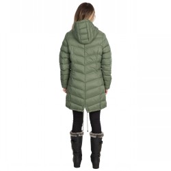 Trespass Ladies Rianna Long Puffer Type Jacket With Hood