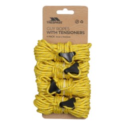 Trespass Garrow Guy Ropes With Tensioners 4 Pack