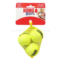 Kong Airdog Squeaker Round Ball Dog Toy Small 3 Pack