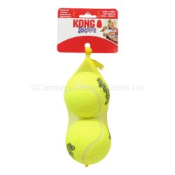 Kong Airdog Squeaker Round Ball Dog Toy Large 2 Pack