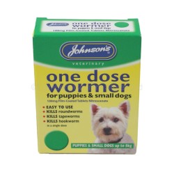 Johnsons One Dose Wormer For Puppies & Small Dogs