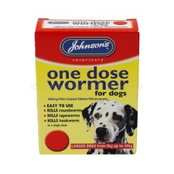 Johnsons One Dose Wormer For Larger Dogs 8-40kg