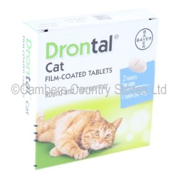 Drontal Cat Ellipsoid Tablets 2 Pack