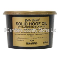 Gold Label Solid Hoof Oil Black 500ml