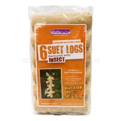 Suet To Go Wild Bird Insect Flavour Suet Logs 6 Pack