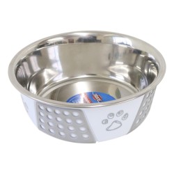 Trixie Stainless Steel Bowl Paw Print