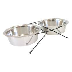 Trixie Eat On Feet Stainless Steel Dog Bowl Set