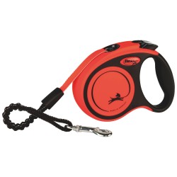 Flexi Extreme Tape Dog Lead Orange / Black