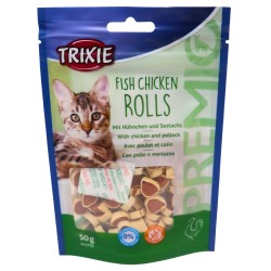 Trixie Cat Premio Fish & Chicken Rolls 50g