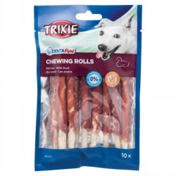 Trixie Denta Fun Chewing Duck Rolls 12cm 10 Pack