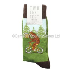 Two Left Feet Pair Of Socks Druken Sasquatch