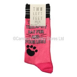 Two Left Feet Pair Of Socks Stay Pawsitive