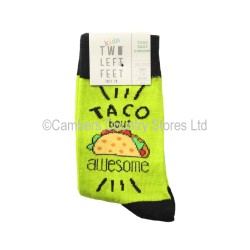 Two Left Feet Kids Socks Taco Bout Awsome