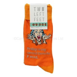 Two Left Feet Retro Socks Friday Second F Word