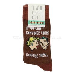 Two Left Feet Retro Socks Convince Or Confuse Them