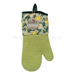 Crumbs Kitchen Silicone Oven Mitt Lemon Basil