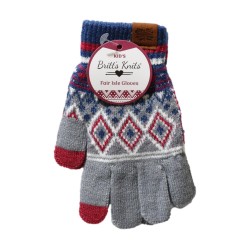 Britts Knits Kids Fair Isle Pattern Gloves