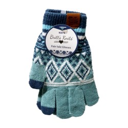 Britts Knits Kids Fair Isle Pattern Gloves