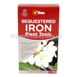 Vitax Sequestered Iron Plant Tonic 4 x 20g