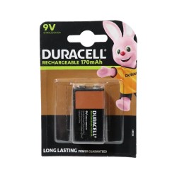 Duracell Rechargeable Batteries 9v x 1 Pack