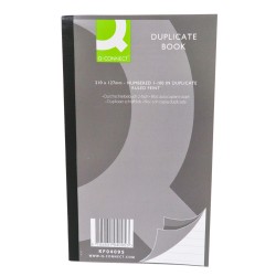 Q-Connect Duplicate Book 100 Page Ruled 210 x 127mm