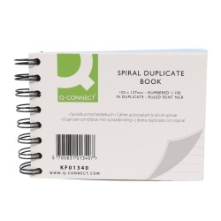 Q-Connect NCR Duplicate Book 100 Page Ruled 102 x 127mm