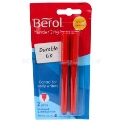 Berol Handwriting Pens Blue 2 Pack