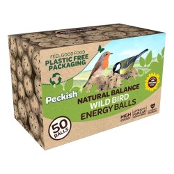 Peckish Bird Food Energy Fat Balls 50 Pack Refill Box