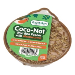 Peckish Bird Food Coco-Not Feeder Single