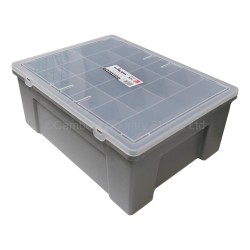 Wham Parts Organiser Box 38cm With 19 Division Tray