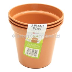 Whitefurze Plant Pots 15cm (6") 3 Pack