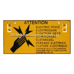 Rutland Electric Fencing Warning Sign