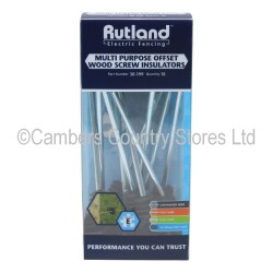 Rutland Multi Purpose Wood Screw Offset Insulator x 10