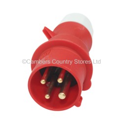 Three Phase Site Plug Red 415v 16 Amp 4 Pin